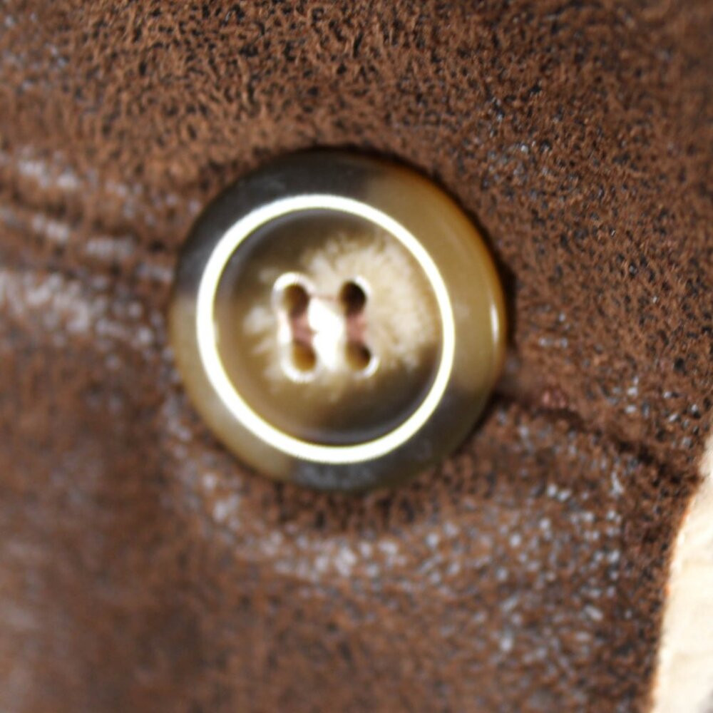 70s Rocker-Inspired Chocolate Brown Sherpa Jacket Penny Lane & Daisy Jones - Picture 10 of 13